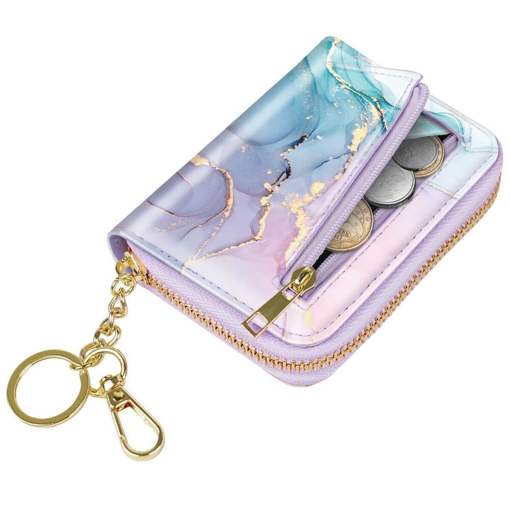8188 Credit Card Holder RFID Card Wallet Leather Small Cute Card Organizer